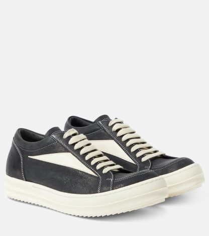 designer di moda Rick Owens Scarpe Luxor Vintage in pelle nera