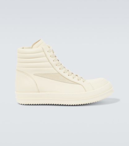 designer di vendita calda Rick Owens Scarpe alte Hi Vintage in pelle gialla