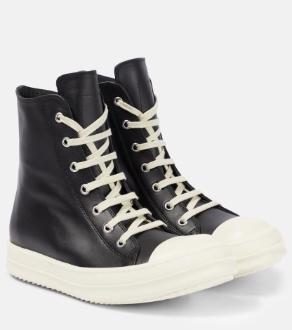 designer di vendita calda Rick Owens Scarpe alte in pelle multicolore