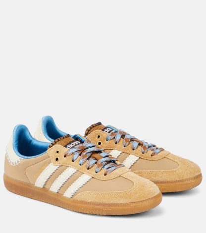 lusso all'ingrosso Adidas x Wales Bonner Scarpe Samba in pelle beige