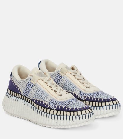 lusso all'ingrosso Chloé Scarpe Nama in mesh blu