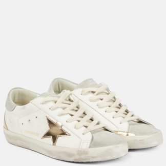 lusso all'ingrosso Golden Goose Scarpe Super-Star in pelle bianca