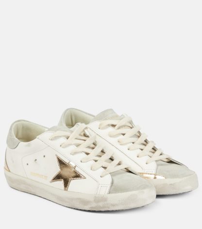 lusso all'ingrosso Golden Goose Scarpe Super-Star in pelle bianca