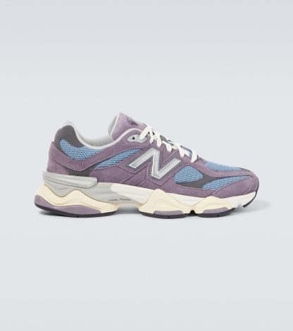 lusso all'ingrosso New Balance Scarpe 9060 in pelle grigia