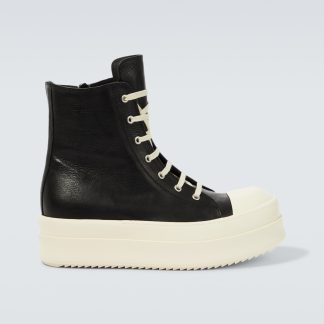 lusso all'ingrosso Rick Owens Scarpe Mega Bumper in pelle nera