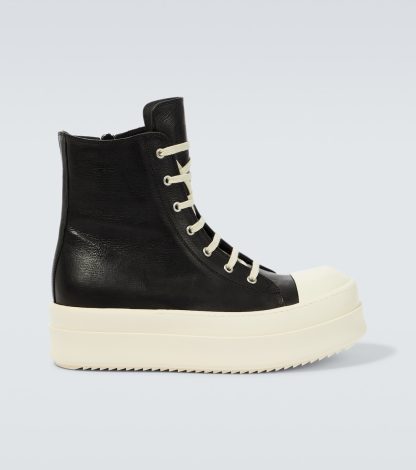 lusso all'ingrosso Rick Owens Scarpe Mega Bumper in pelle nera