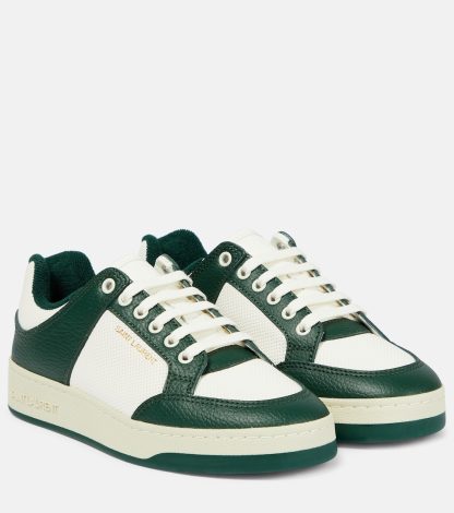 lusso all'ingrosso Saint Laurent Scarpe SL/61 in pelle e camoscio marrone