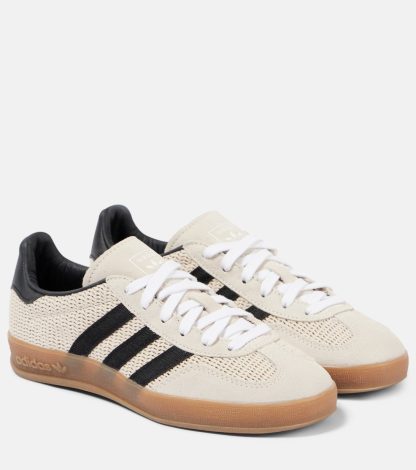 lusso di alta qualità Adidas Scarpe Gazelle Indoor in pelle scamosciata di colore beige