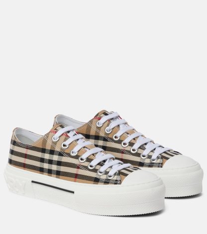 lusso di alta qualità Burberry Scarpe Burberry in tela check multicolore