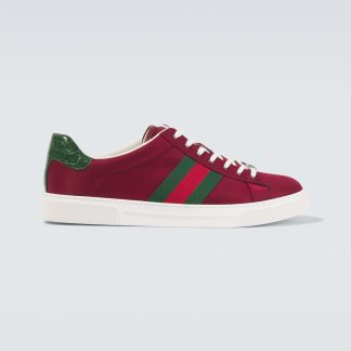 lusso di alta qualità Gucci Scarpe Ace in pelle rossa