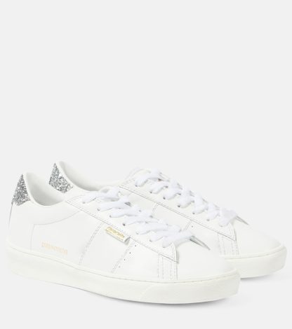 lusso economico Golden Goose Scarpe Matchstar in pelle glitterata bianca