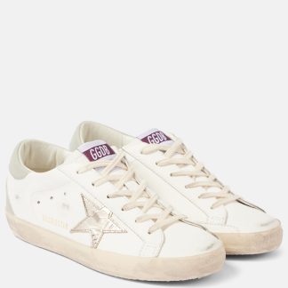 lusso economico Golden Goose Scarpe Super Star in pelle bianca