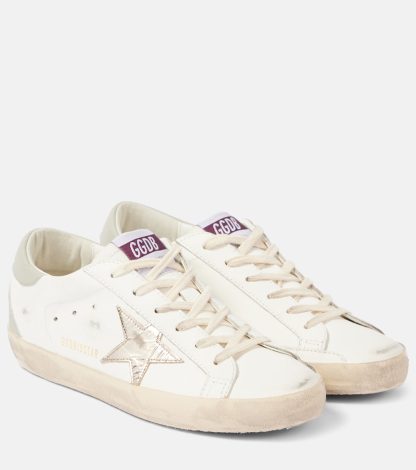 lusso economico Golden Goose Scarpe Super Star in pelle bianca