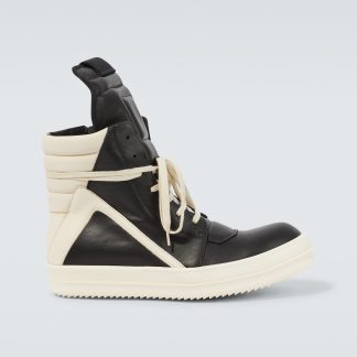 lusso economico Rick Owens Scarpe alte in pelle nera