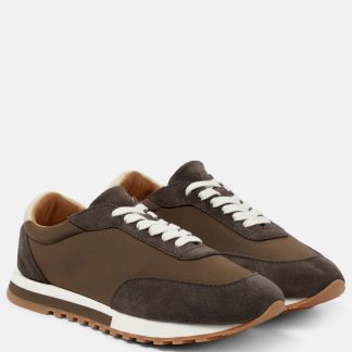 lusso economico The Row Scarpe Owen Runner con bordo in pelle scamosciata in marrone