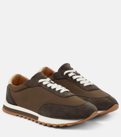 lusso economico The Row Scarpe Owen Runner con bordo in pelle scamosciata in marrone