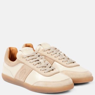 lusso economico Tods Scarpe Tabs in pelle scamosciata beige