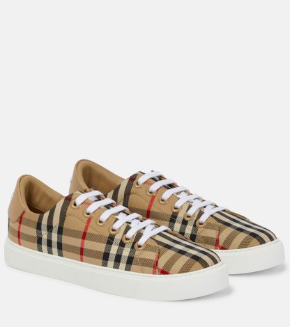 lusso falso Burberry Scarpe in tela Vintage Check beige