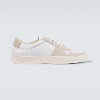 lusso falso Common Projects Scarpe BBall Duo in pelle e camoscio bianco