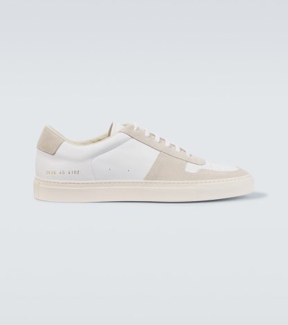 lusso falso Common Projects Scarpe BBall Duo in pelle e camoscio bianco