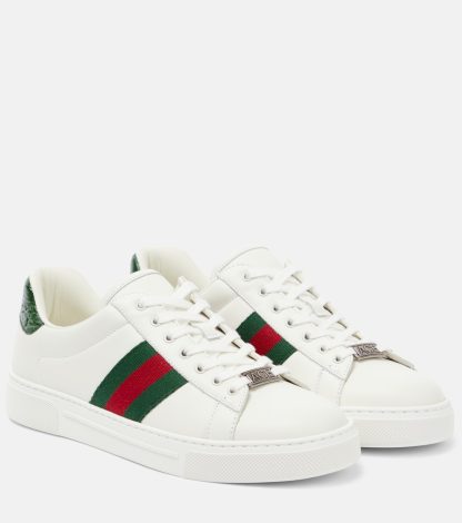 lusso falso Gucci Scarpe Ace in pelle multicolore