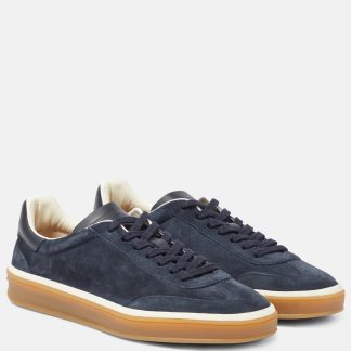 lusso falso Loro Piana Scarpe Tennis Walk in pelle scamosciata blu