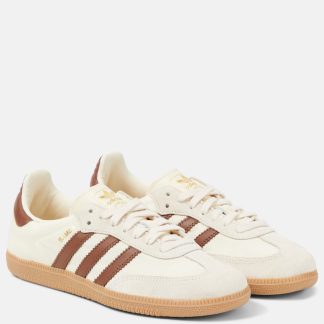 moda lusso Adidas Scarpe Samba OG in pelle bianca