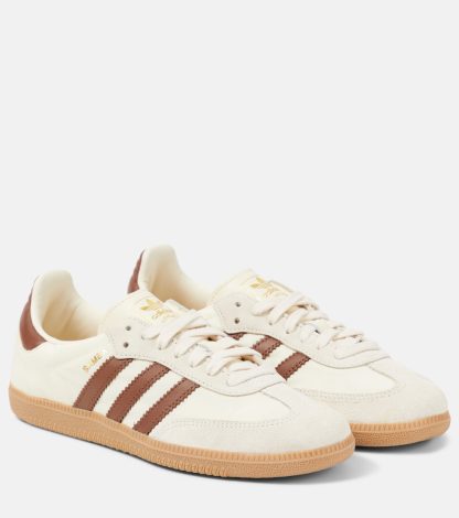 moda lusso Adidas Scarpe Samba OG in pelle bianca