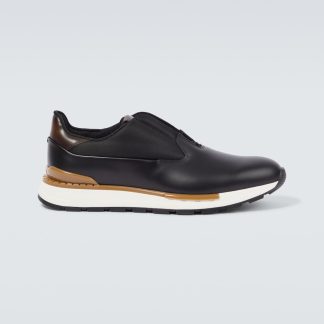 moda lusso Berluti Scarpe Fast Track in pelle nera