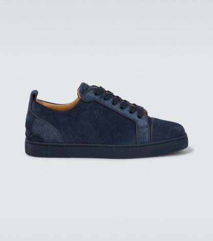 moda lusso Christian Louboutin Scarpe Fun Louis Junior in pelle scamosciata blu