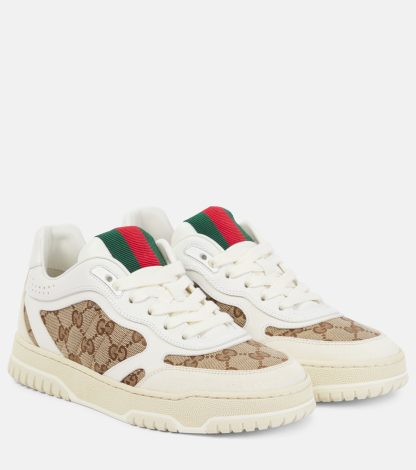 moda lusso Gucci Scarpe Gucci Re-Web in bianco