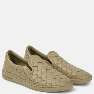 replica designer Bottega Veneta Scarpe Sawyer in pelle beige