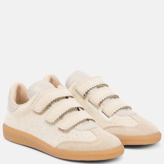 replica designer Isabel Marant Scarpe Beth in pelle scamosciata beige