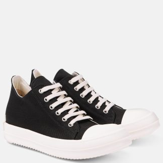 replica designer Rick Owens DRKSHDW Scarpe in denim vintage in nero