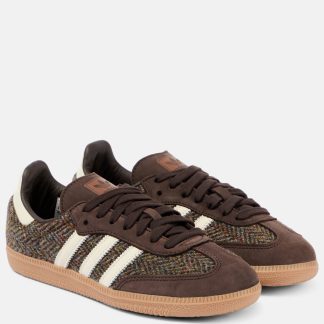 replica di lusso Adidas Scarpe Samba OG con bordo in pelle scamosciata di colore marrone