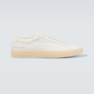 replica di lusso Common Projects Scarpe Achilles in pelle bianca