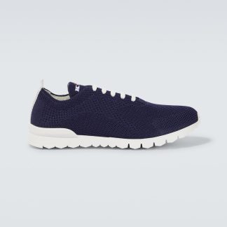 replica di lusso Kiton Scarpe FITS in cotone blu