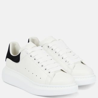 vendita calda di lusso Alexander McQueen Scarpe oversize in pelle bianca