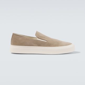 vendita calda di lusso Common Projects Scarpe slip-on in camoscio beige