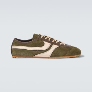 vendita calda di lusso Dries van Noten Scarpe in pelle scamosciata verde