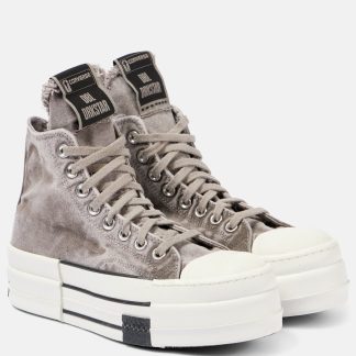 vendita calda di lusso Rick Owens Scarpe X Converse DRKSHDW DBL Drkstar HI in grigio